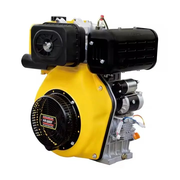 Hiearns HR688FG 16hp 15hp air Cooled diesel Engine for Engine Boat Easy Operation Power,Single Cydlinder